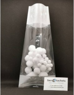 Sachet fond plat motif Noël...