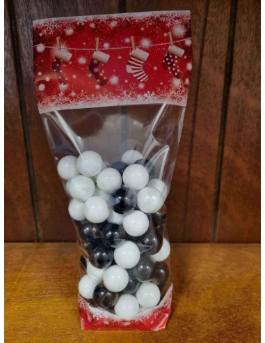 Sachet fond carton motif CALZINI - 120 x 260 mm...