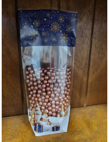 Sachet fond carton motif Nuit de Noël - 120 x...