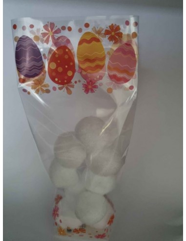 Sachet fond carton motif Pâques FIORI - 120 x...