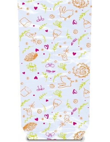 Sachet fond carton motif Pâques SPRINGS- 170 x...