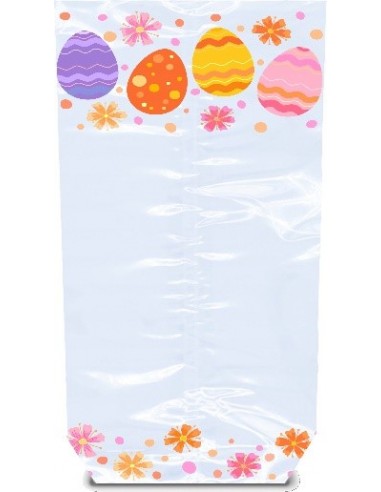Sachet fond plat motif Pâques FIORI -...