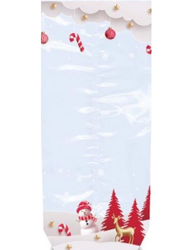 Sachet fond plat motif Noël SUCRE...