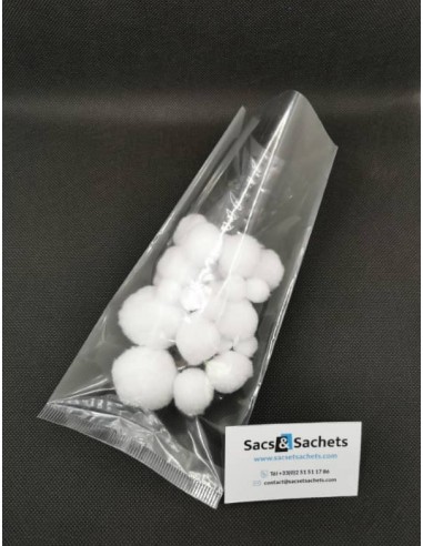 Sachet fond plat neutre - 110 x 220 mm - Carton...