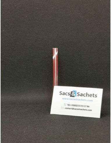 Twist de fermeture Rouge - 7 mm x 90 mm - Boite...