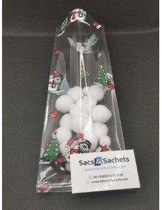 Sachet fond plat motif Noël... 2