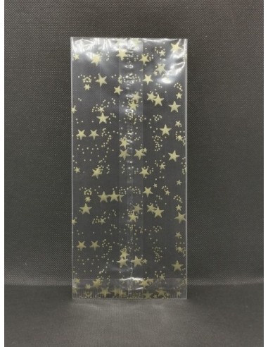 Sachet fond plat motif Noël Stars - 120 x 260...