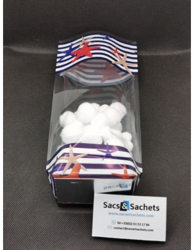 Sachet fond carton motif Régional Océane - 100...