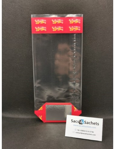 Sachet fond carton motif Régional Normandie -...