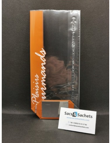Sachet fond carton "Plaisirs Gourmands" Caramel...