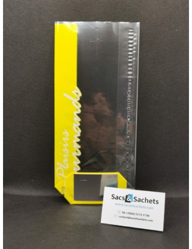 Sachet fond carton "Plaisirs Gourmands" Citron...