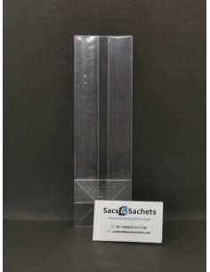 Sachet fond plat cellophane transparent 5,5x24cm - par 1000