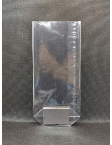 Sachet confiserie transparent avec fond carton 22x10 cm - 100 pcs