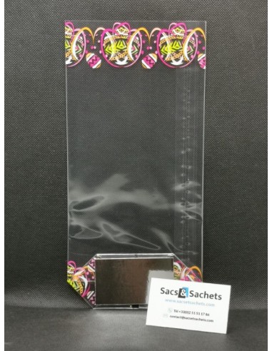 Sachet fond carton motif Pâques Paskha - 100 x...