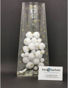 Sachet fond plat motif Noël...