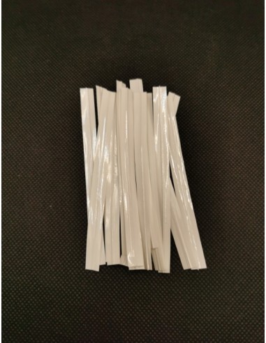 Twist de fermeture Blanc - 7 mm x 90 mm _ Boite...