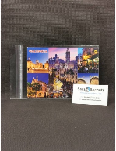 Sachet neutre à rabat adhésif - 60 x 110 mm -...