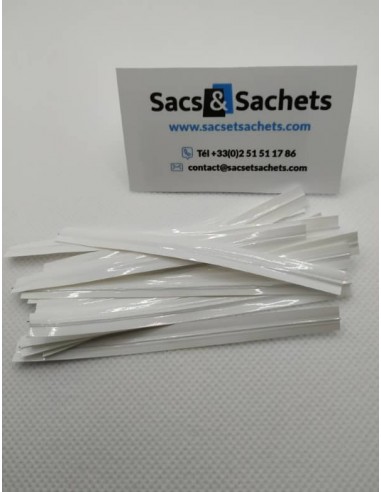 Twist de fermeture Blanc - 7 mm x 90...