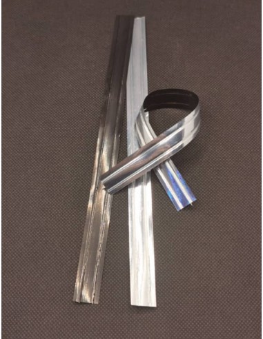 Clip de fermeture Noir/Argent - 14 mm x 180 mm...