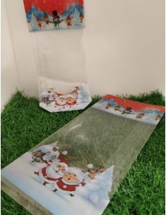 Sachet fond plat motif Noël... 2