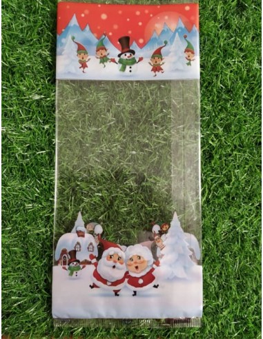 Sachet fond plat motif Noël Boréal - 120 x 260...