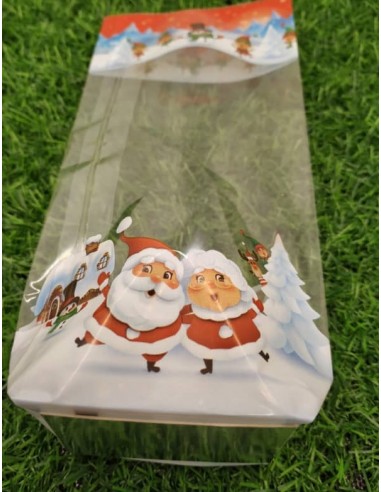 Sachet fond carton motif Noël Boréal - 120 x...